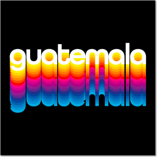 Guatemala Pride Colorful Rainbow Graphic - Proud Guatemalan Posters and Art